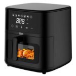 iHunt Bro Air Fryer Ultra 4.2L forrólevegős fritőz, 1200W, 60 perces időzítő, állítható termosztát 80–200°C, vizuális ablak, jelző, automatikus kikapcsolás, túlmelegedés elleni védelem, rozsdamentes acél, 33 x 24.5cm, - Image 2